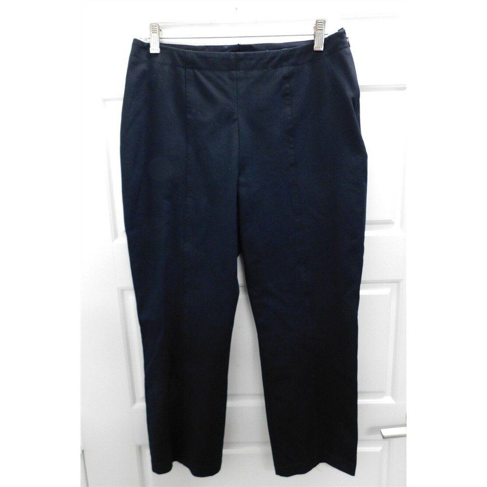 Escada Navy Blue Cotton‎ Stretch Dress Pants sz 38